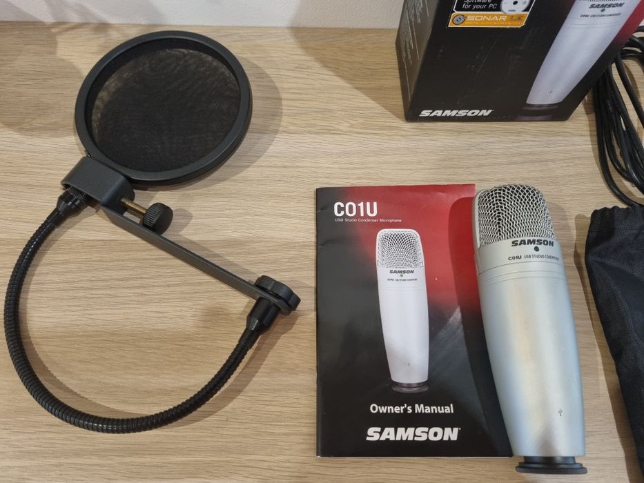 Samson c01u usb studio condenser microphone + Pop Filter