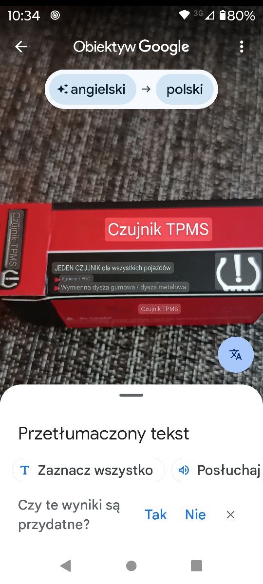 Czujniki uniwersalne TPMS programowalne