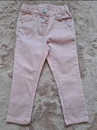 Next różowe jeansowe spodnie 98