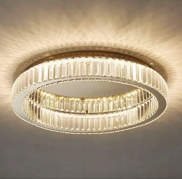Żyrandol lampa sufitowa LED glamour 40 cm