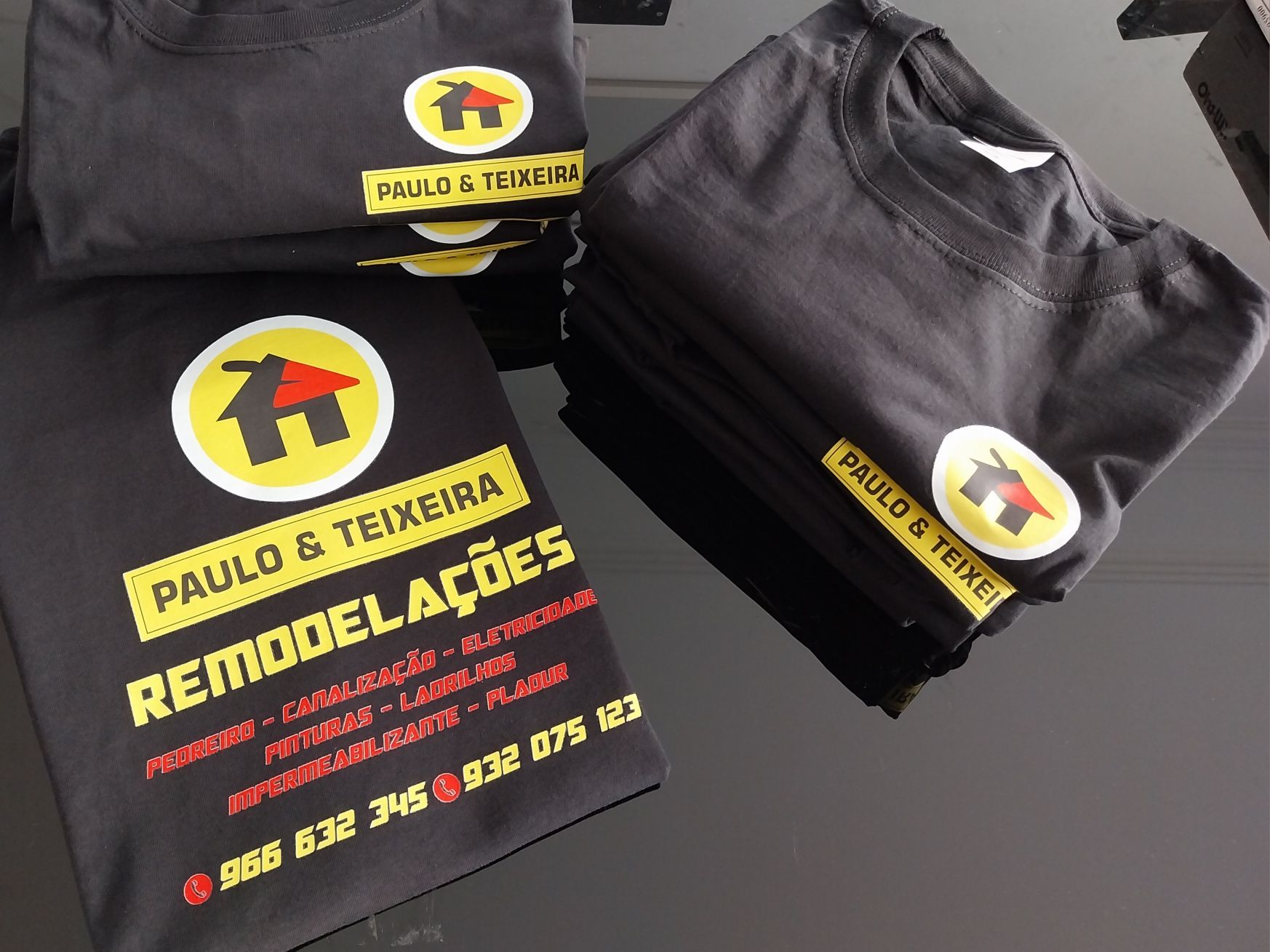 T-shirts personalizadas para empresas ou particulares com a sua marca