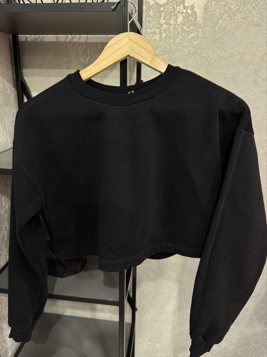 Укорочений світшот на флисі