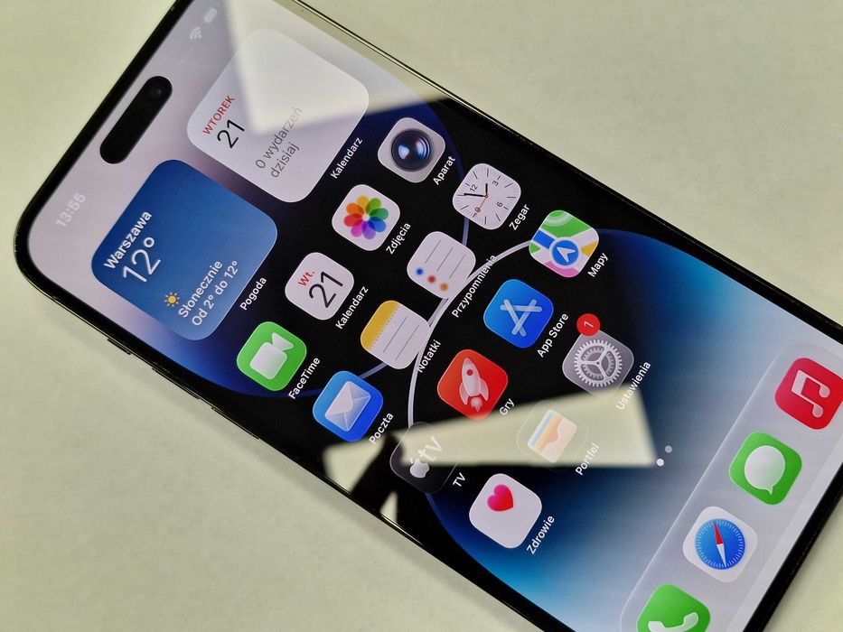 Iphone 14 PRO MAX 128GB/ Space Black/ BAT 88%/ Grade A-/ + ładowarka