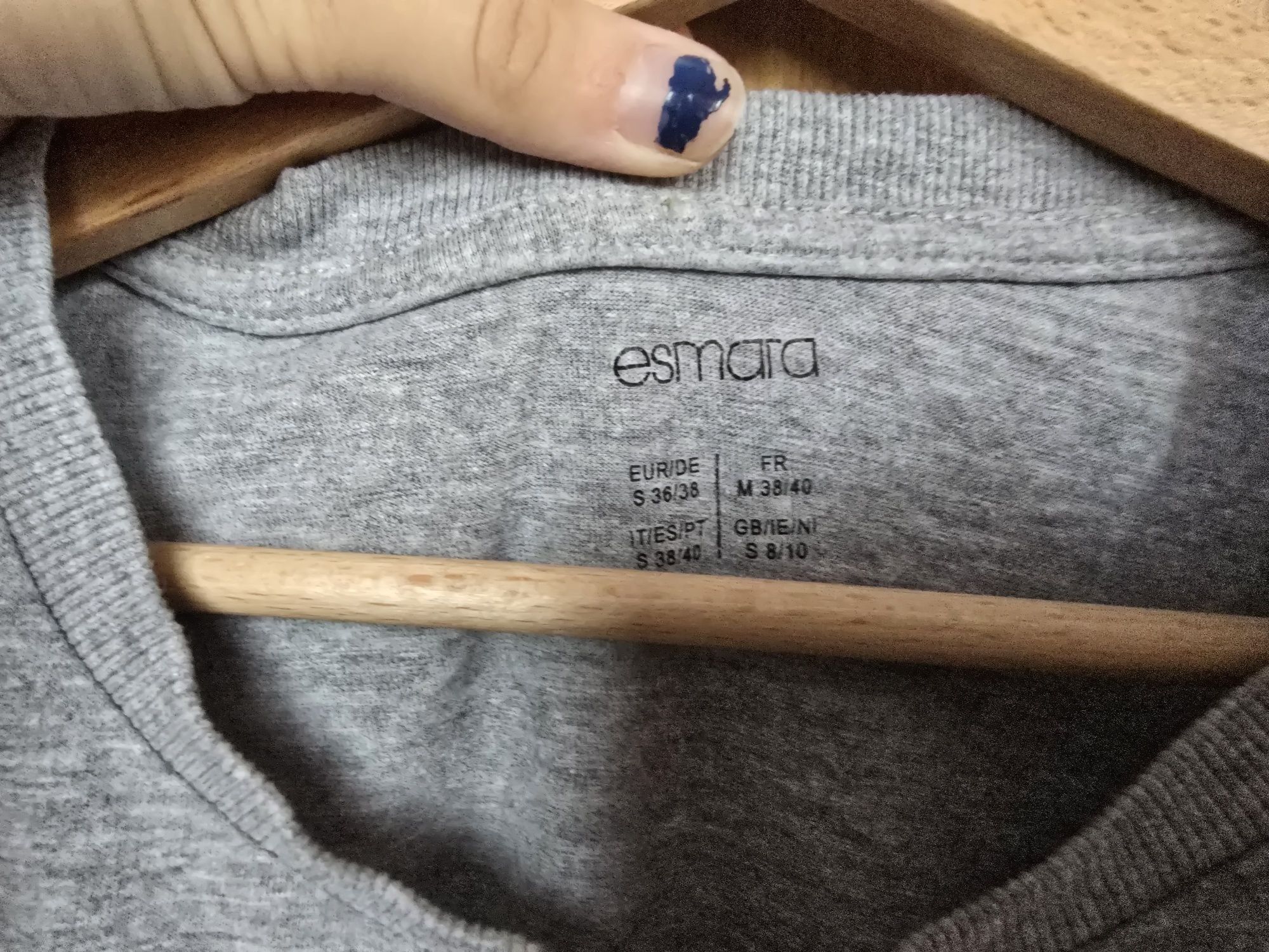 szary tshirt Lidl rozmiar S