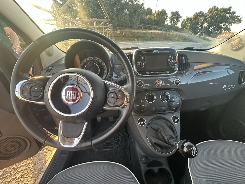 Fiat 500 1.2 c/ teto panorâmico