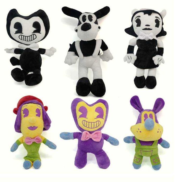 Мягкая игрушка Бенди и Чернильная машина - 6 Видов 28 см из игры Bendy