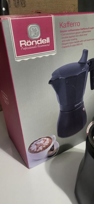 Гейзерна кавоварка Rondell Kafferro Induction 450 мл (RDA-1275)
За