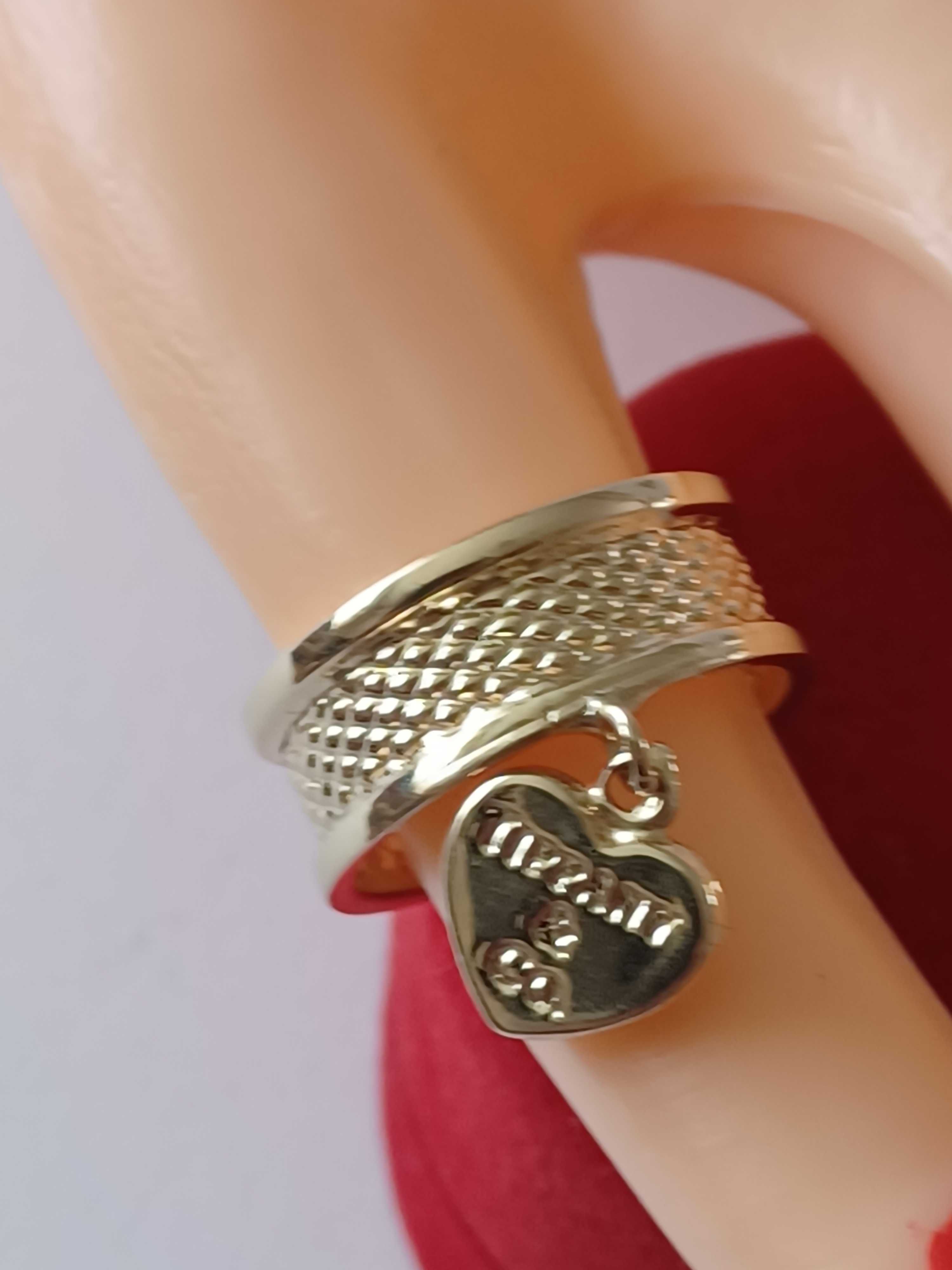 Złoty Pierścionek złoto 14 karat 585 wzór Tiffany