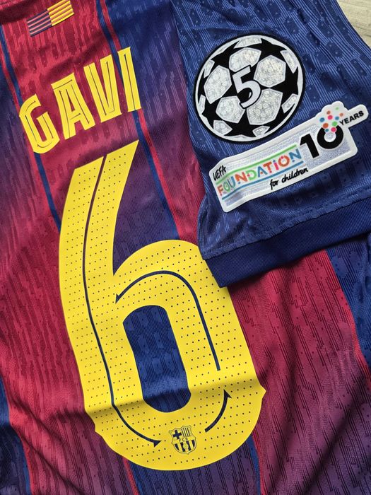 koszulka FC BARCELONA domowa 2025/2026 GAVI 6! meczówka S slim! LM!