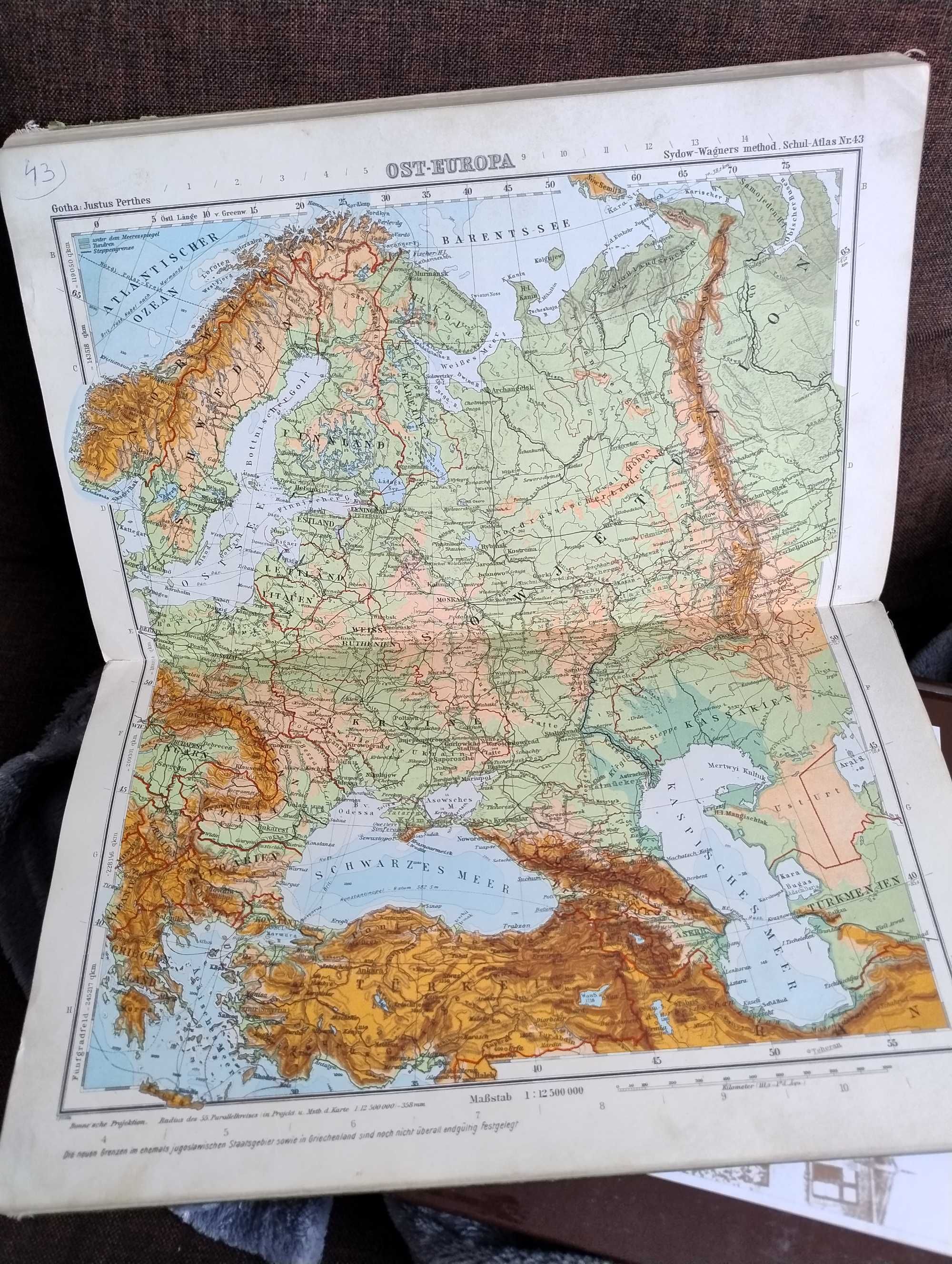 Atlas geograficzny 1943 niemiecki