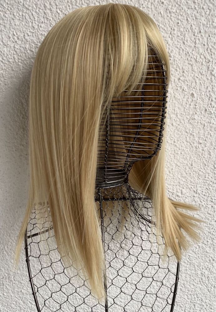 Włosy doczepiane, naturalny blond ( minimalne refleksy ) topper, tupet