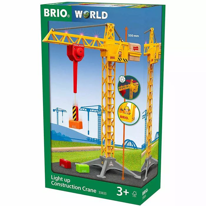 BRIO. Podświetlany dźwig budowlany. Ravensburger