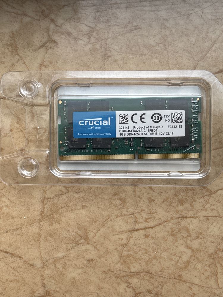 Пам’ять Crucial 8Gb PC4 DDR4-2400 So Dimm new