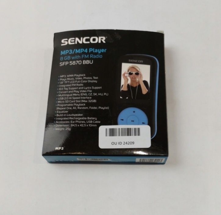 MP3 SENCOR FP 5870 niebieski 8 GB