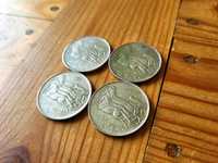 LOT monet Włochy 500 Lirów Rydwany Srebro - zestaw 4 sztuk Ag!