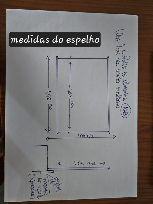 Espelho em cerejeira ARC