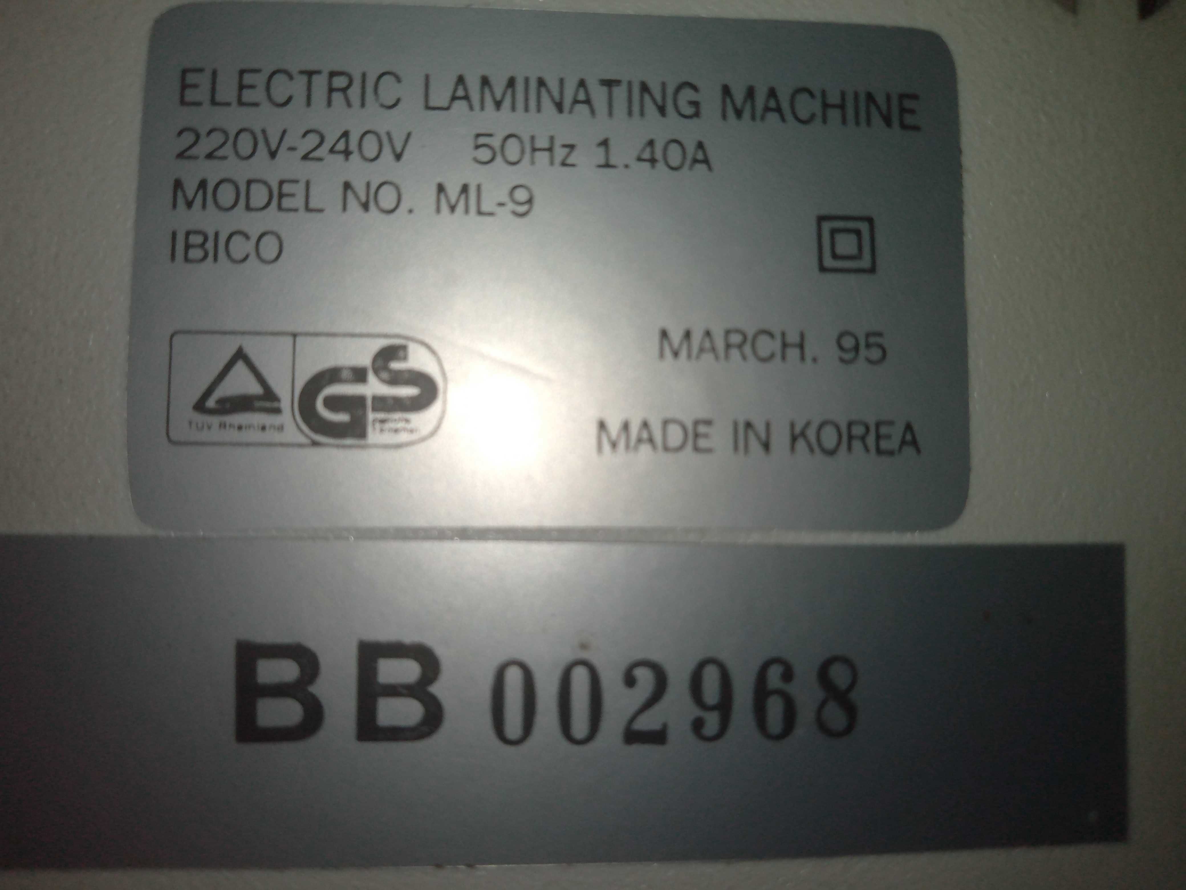 Laminator Ibico ML 9 made in Korea