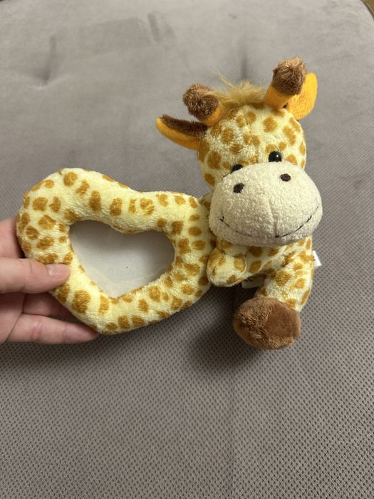 Mini ramka z pluszową żyrafą