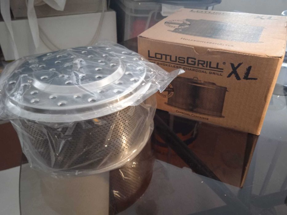Lotusgrill Cesto XL novo em inox