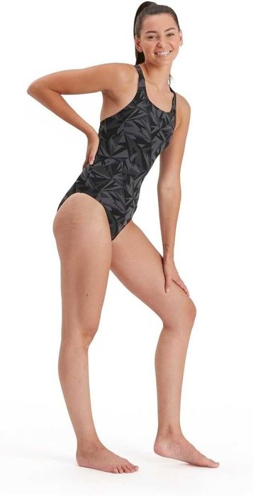 Damski Strój Kąpielowy SPEEDO Hyperboom Allover Medalist Czarny 42