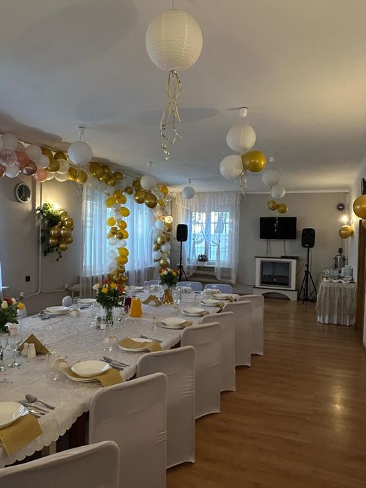 Sala z nagłośnieniem na imprezy okolicznościowe z dostępem do kuchni