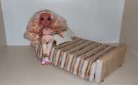 Ліжко для ляльки.Кроватка для куклы.Подарок для девочки.Кукольная мебе