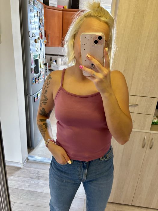 Crop top slim gładki