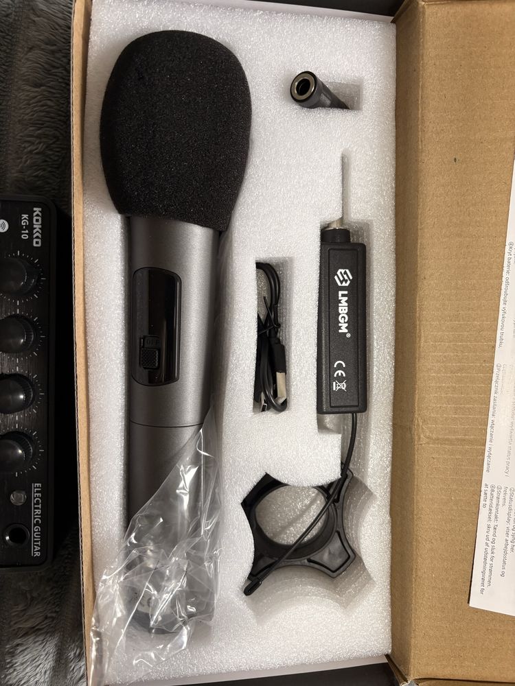 Zestaw karaoke bt z mikrofonem i adapterem