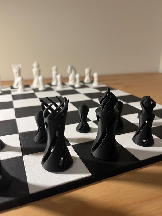 Tabuleiro de Xadrez impresso em 3D