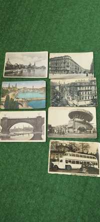 Pocztówki z miasta Drezno  (lata 40 XX wieku) - komplet 7 sztuk