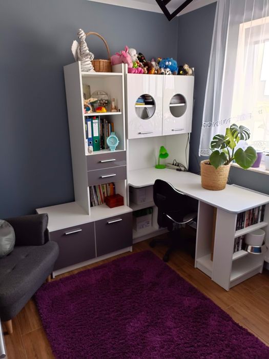 Zestaw mebli młodzieżowych z biurkiem