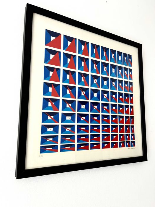 Serigrafia de Artur Rosa 1972 Emoldurada