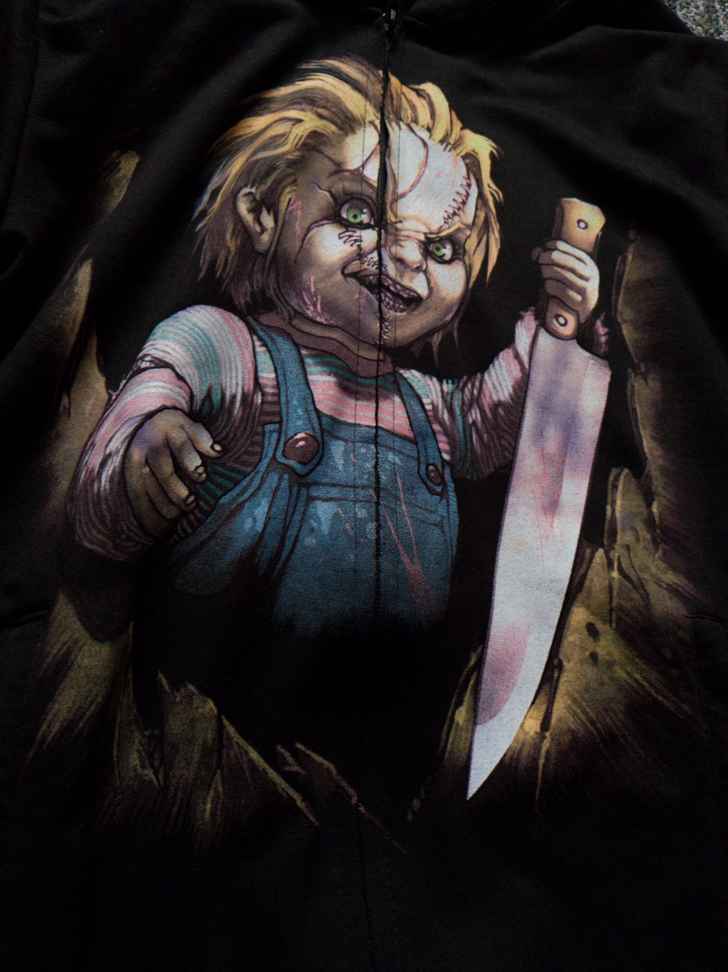 Bluza z motywem lalki Chucki dla dzieci