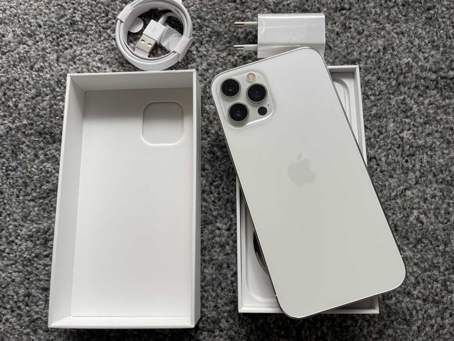 iPhone 12 Pro Max 128GB SILVER SREBRNY WHITE Biały Bateria 100%