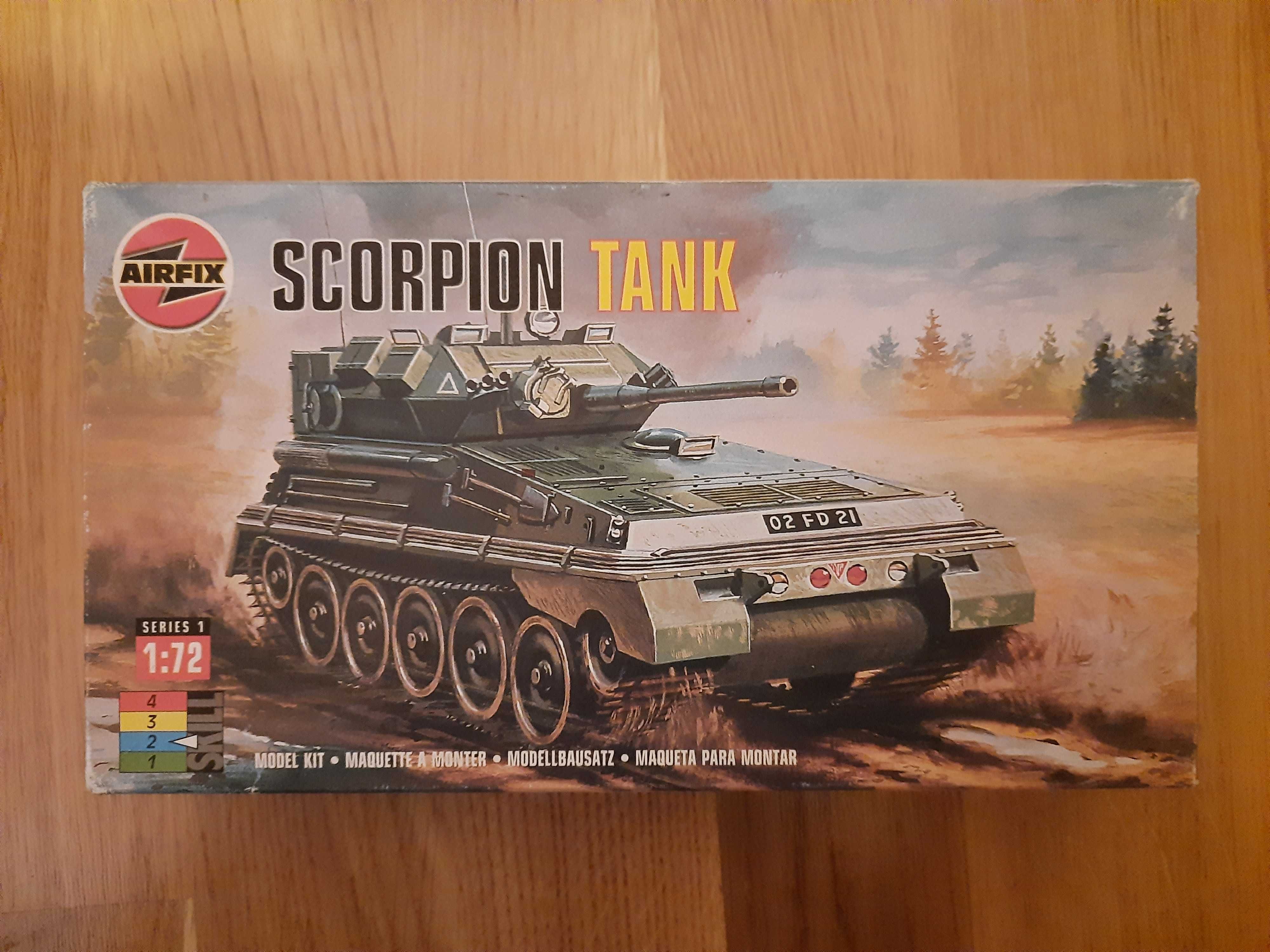 Model do sklejania Airfix Scorpion Tank skala 1/72