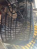 Jysk duży kosz eco rattan czarny zew/wew 2 szt