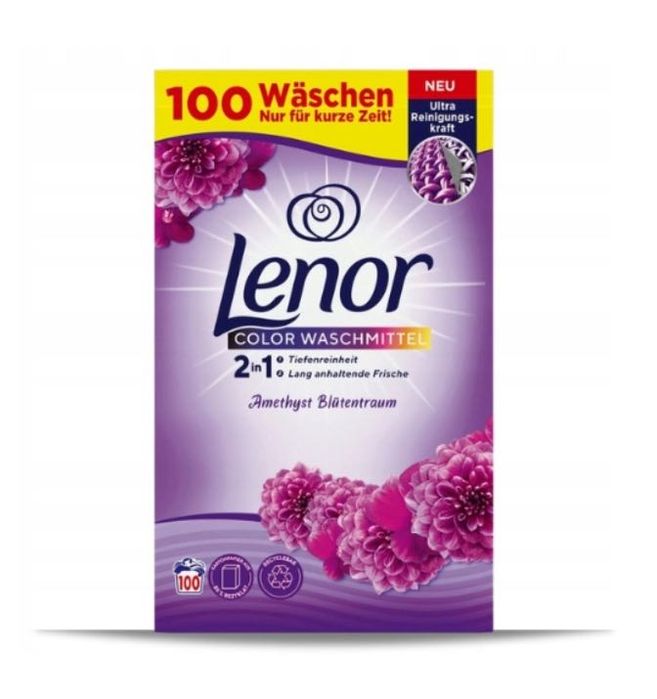 Proszek do prania kolorów LENOR Color Amethyst 6kg 100 prań ŚWIEŻOŚĆ