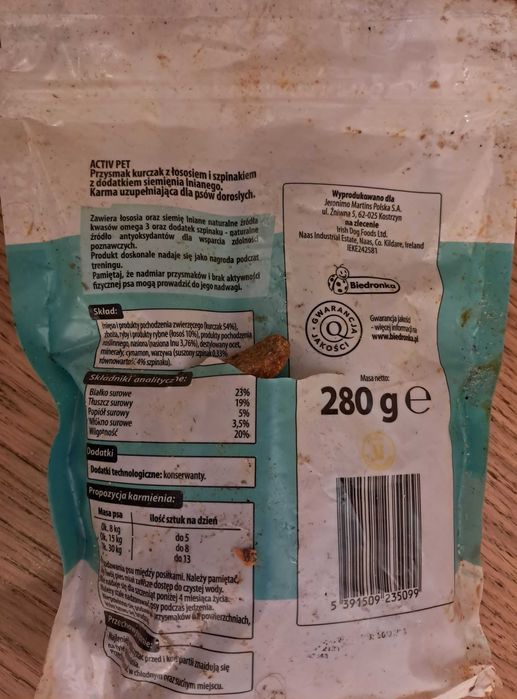 Aktiv Pet Przysmak kurczak z łososiem 280 g