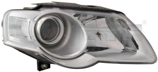 VW Passat B6 05-10 Lampa/Reflektor przód lewy /H7+H7