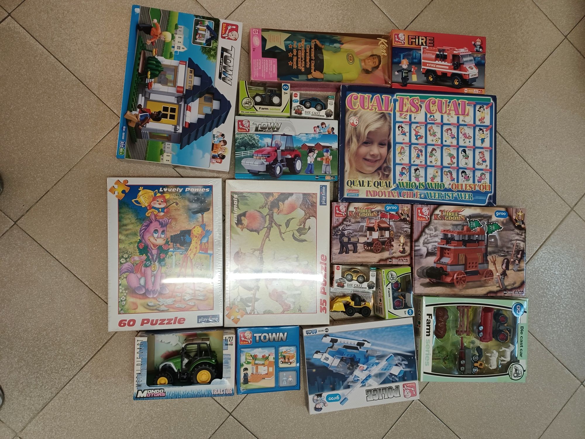 Brinquedos jogos puzzles didáticos vintage