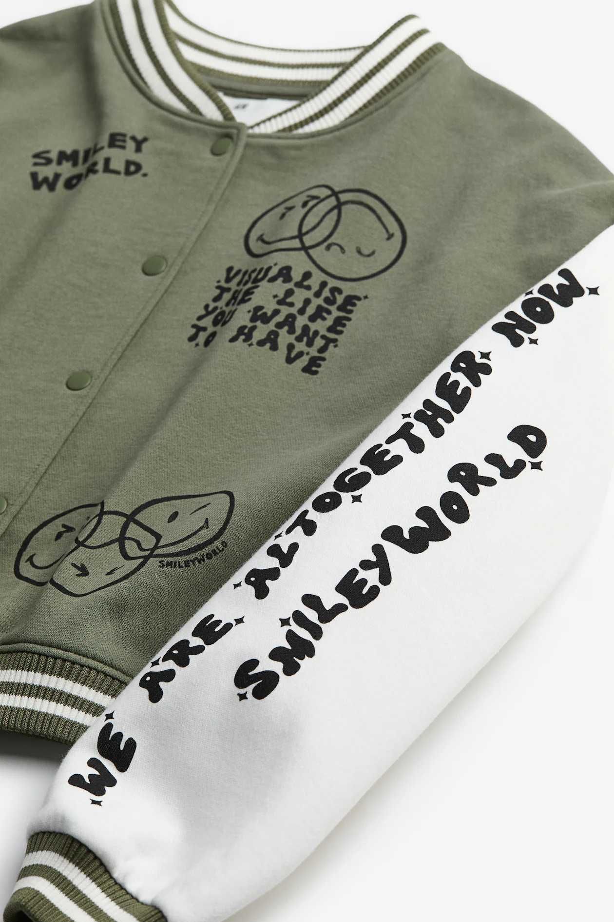 Nowość 2025:) bluza bejsbolówka Smiley World H&M roz 146/152