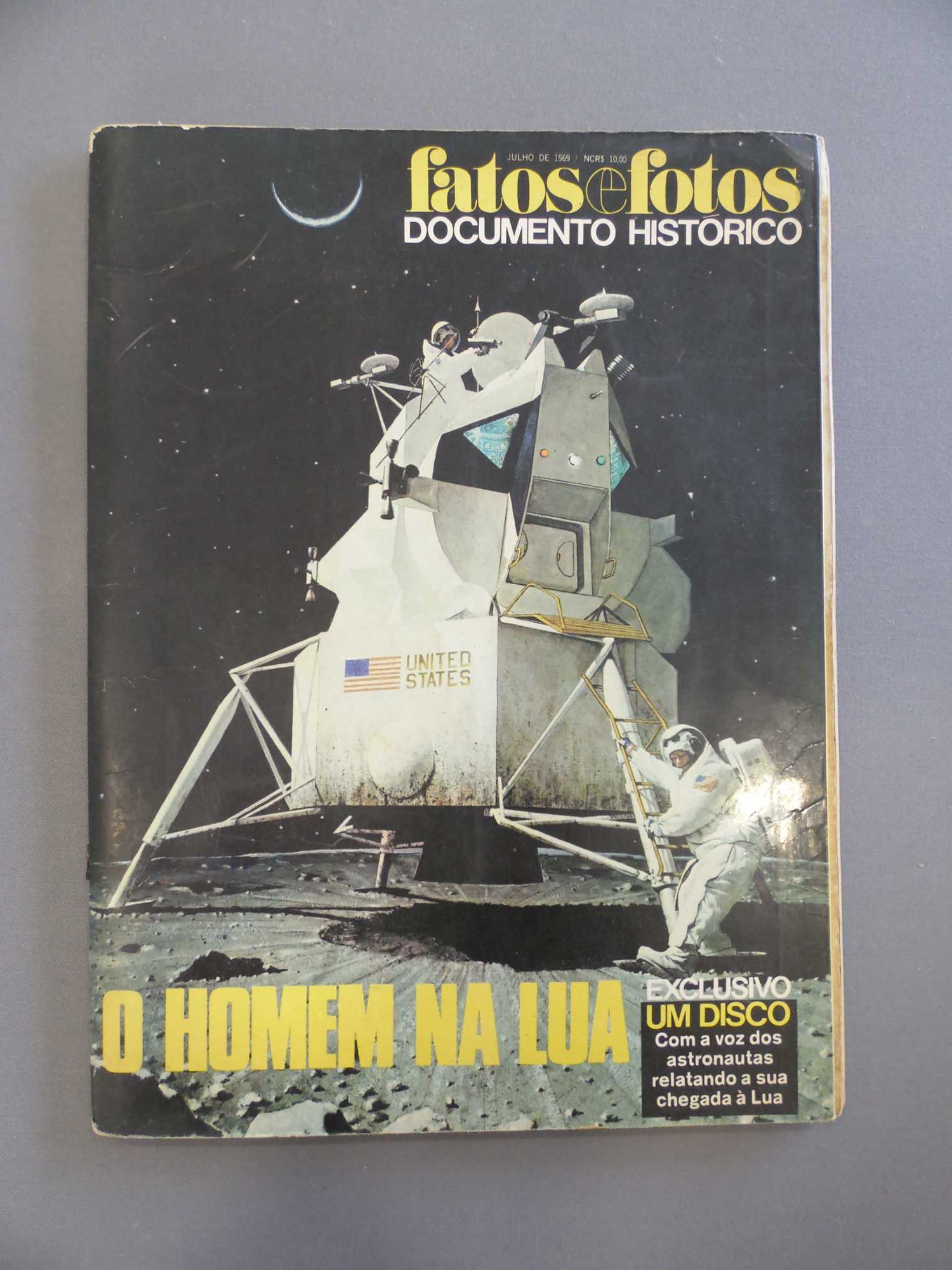 Revista Fatos e Fotos - O Homem na Lua