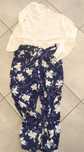 Spodnie alladynki roz M + bluzka Boho