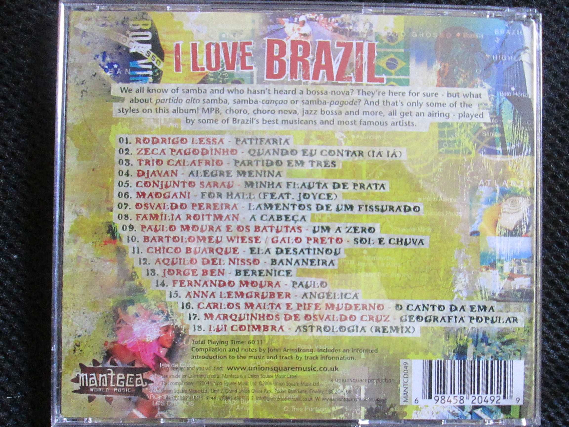 I Love Brasil- uma colectânea essencial de 18 temas