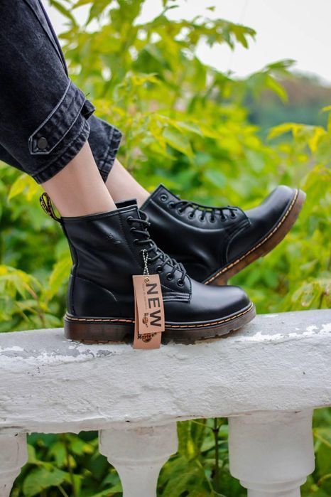 Ботинки мужские Dr. Martens 1460 Black 11822006 Доктор Мартинс (ХУТРО)