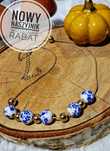 Retro naszyjnik wisiorek chińska porcelana