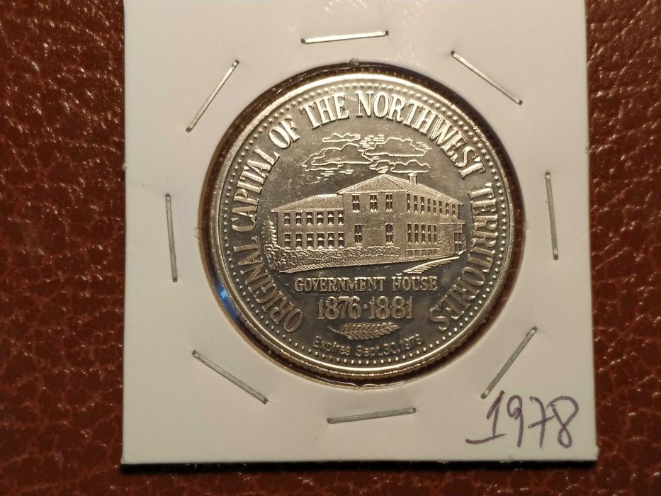 Medalha/token Dollar serving the Battrlefords 1978