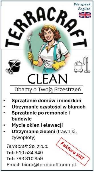 Sprzątanie mieszkań, domów, biur. Firma sprzątająca