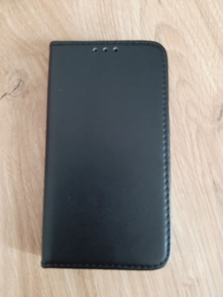 Etui zamykane skórzane czarne Samsung Xcover 3 G388