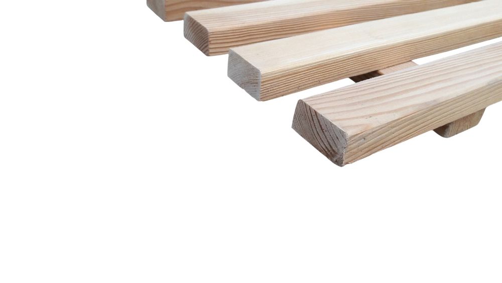 Дерев'яна решітка для ванної кімнати 72х33 см